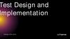Test Design and Implementation