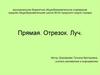 Прямая. Отрезок. Луч