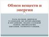 Обмен веществ и энергии. Роль белков, жиров и углеводов, их превращения в организме. Водно-солевой обмен. Физиология питания