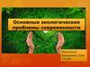Основные экологические проблемы современности. Загрязнение атмосферы