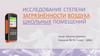 Исследование степени загрязнённости воздуха школьных помещений