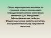 Общая характеристика металлов по строению атома и положению в периодической системе химических элементов Д.И. Менделеева