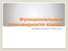 Функциональные разновидности языка