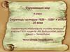 Страницы истории 1920 – 1930–х годов 20 века. Окружающий мир. 4 класс