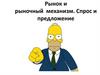 Рынок и рыночный механизм. Спрос и предложение