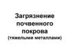 Загрязнение почвенного покрова (тяжелыми металлами)