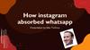 How Instagram Absorbed WhatsApp