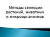 Методы селекции растений, животных и микроорганизмов