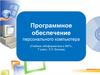 Программное обеспечение персонального компьютера