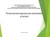 Технология процессов каменной кладки  (лекция 12)