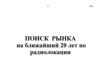 Поиск рынка на ближайший 20 лет по радиолокации ДСП