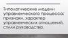 Типологические модели управленческого процесса: признаки, характер управленческих отношений, стили руководства