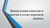Коммутация каналов и пакетов в сетях передачи данных