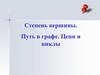 Степень вершины. Путь в графе. Цепи и циклы