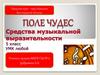 Поле чудес «Средства музыкальной выразительности»