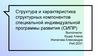 Структура и характеристика структурных компонентов специальной индивидуальной программы развития (СИПР)