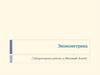 Эконометрика. Лабораторные работы в Microsoft Excel