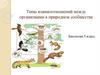 Типы взаимоотношений между организмами в природном сообществе. Биология. 5 класс