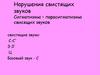 Нарушения свистящих звуков