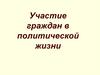 Участие граждан в политической жизни
