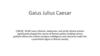 Gaius Julius Caesar
