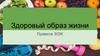 Здоровый образ жизни. Правила ЗОЖ