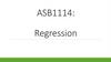 ASB1114: Regression