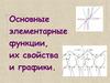 Основные элементарные функции, их свойства и графики