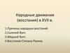 Народные движения (восстания) в XVII в