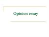 Opinion essay