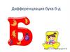 Дифференциация букв Б-Д