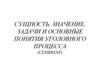 Сущность, значение, задачи и основные понятия уголовного процесса (семинар)