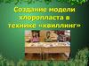 Создание модели хлоропласта в технике «квиллинг»