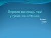 Первая помощь при укусах животных. 6 класс