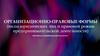 Организационно-правовые формы (виды юридических лиц и правовой режим предпринимательской деятельности)