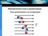 Электрическое поле в диэлектриках. Типы диэлектриков и их поляризация