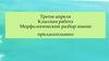 Морфологический разбор имени прилагательного