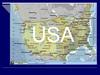 The geographical map of the USA