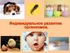 Индивидуальное развитие организмов. Понятие онтогенеза