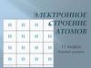 Электронное строение атома  (11 класс)