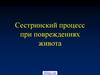 Сестринский процесс при повреждениях живота