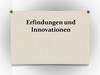 Erfindungen und Innovationen