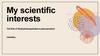 My scientific interests