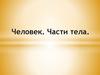 Человек. Части тела