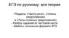 ЕГЭ по русскому: вся теория