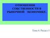 Отношения собственности в рыночной экономике