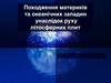 Походження материків та океанічних западин унаслідок руху літосферних плит