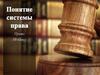 Понятие системы права  (10 класс)
