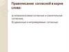 Правописание согласной в корне слова