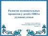 Развитие познавательных процессов у детей с ОВЗ в условиях семьи